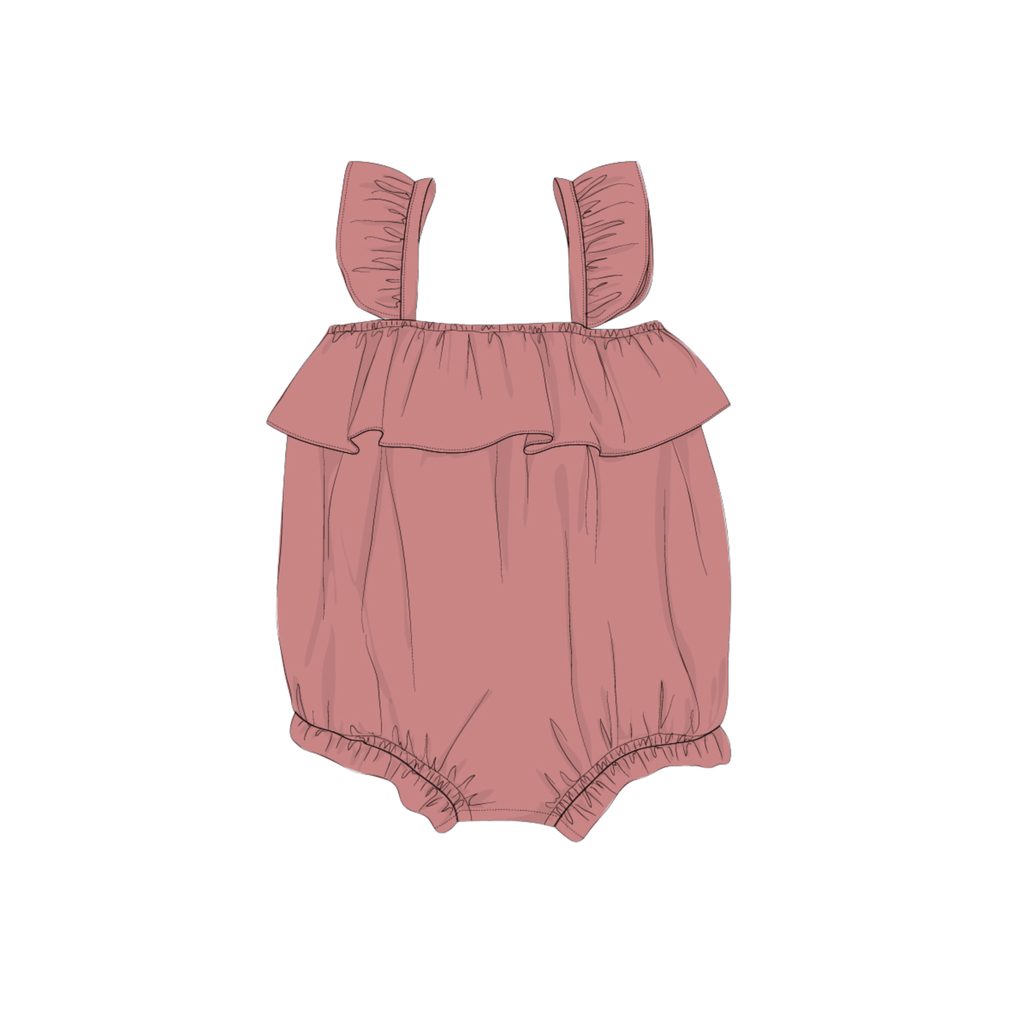 Gauze Bubble Romper