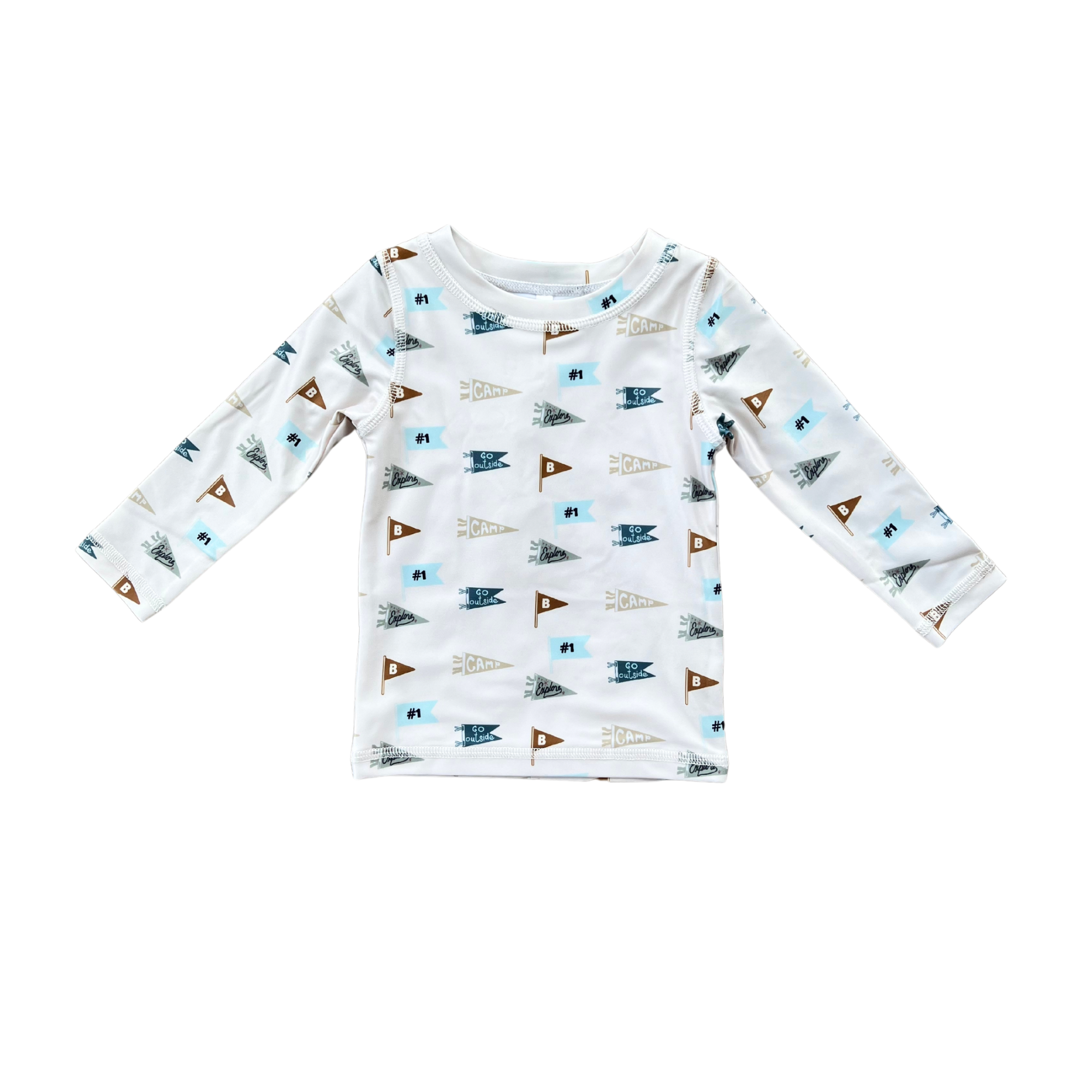 Long Sleeve Rash Guard Swim Shirt