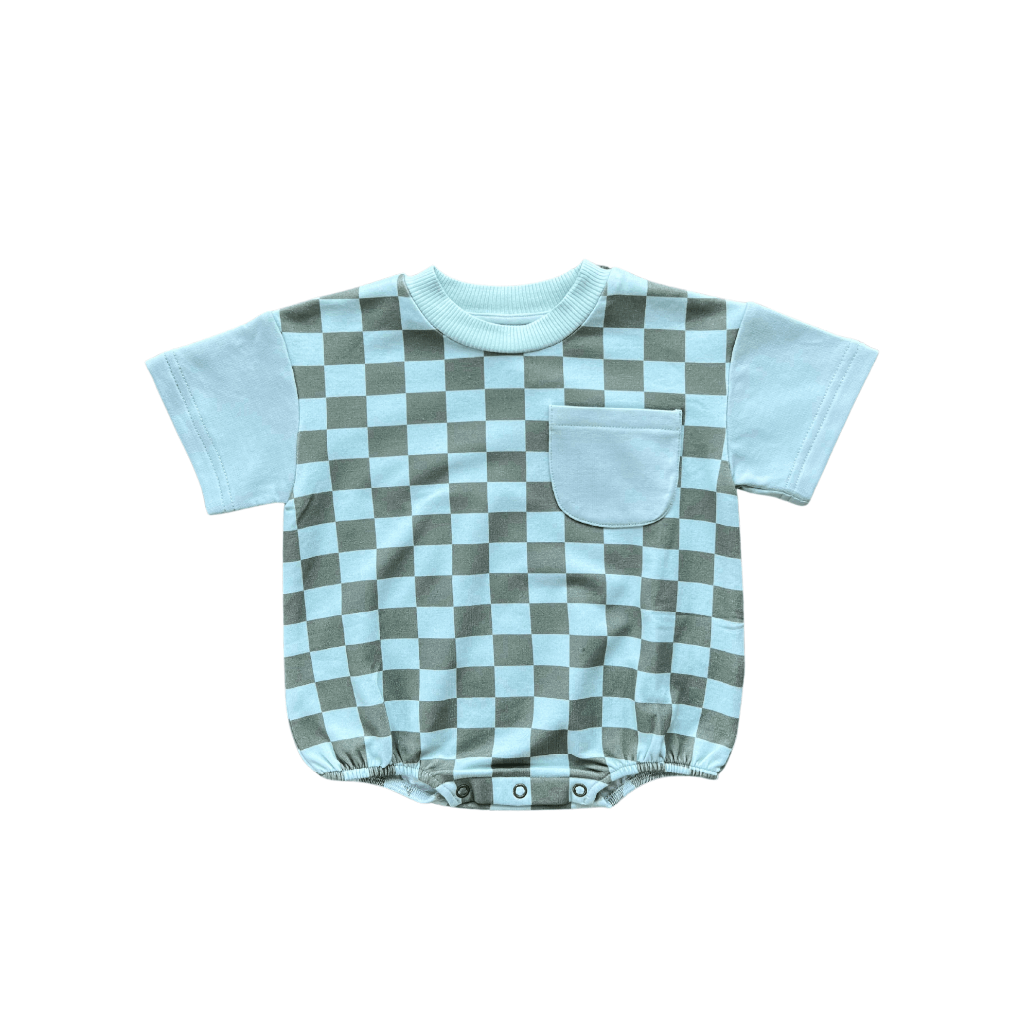 Baby Boy Short Sleeve Colorblock Romper