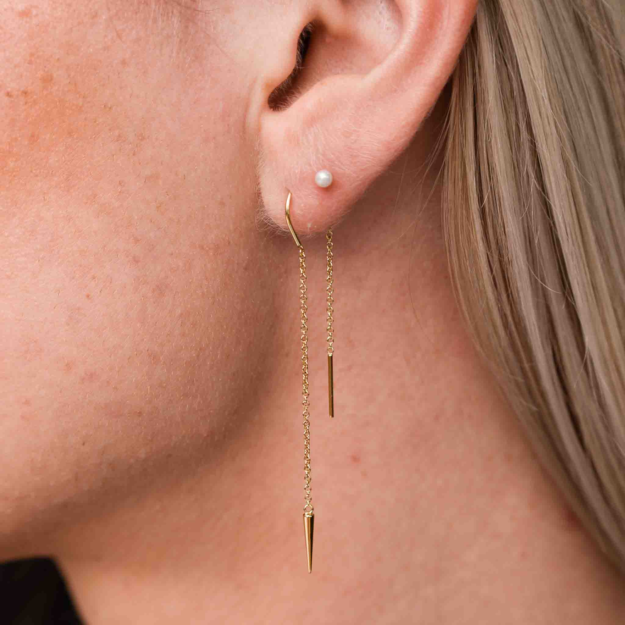Spike Threader Earrings