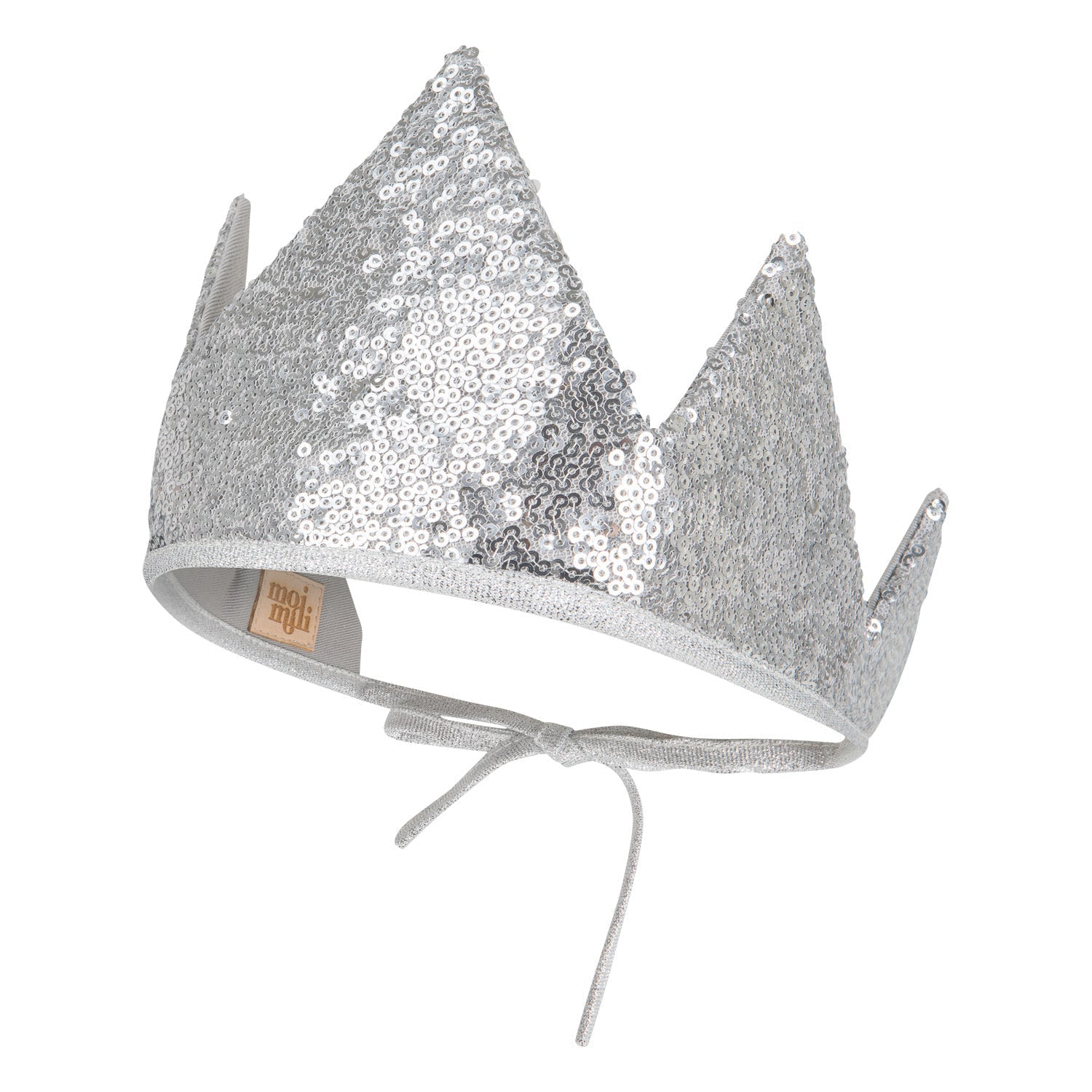 silver Sequins Crown