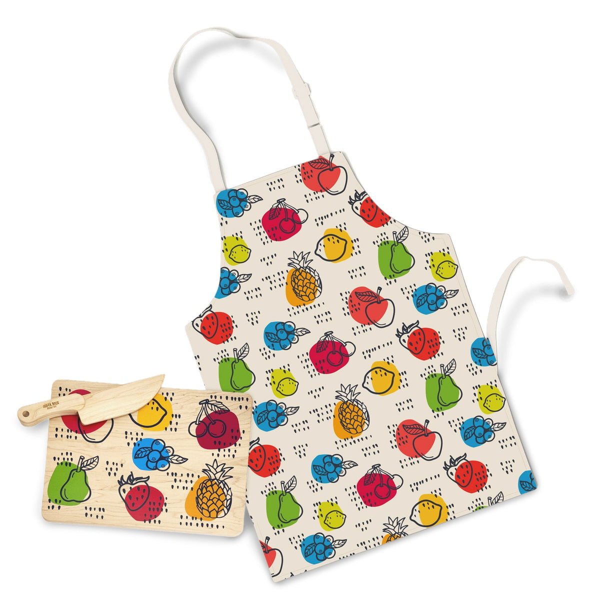 Little Chef Wooden Cutting Board, Knife & Apron Set | Made In The Usa 🇺🇸