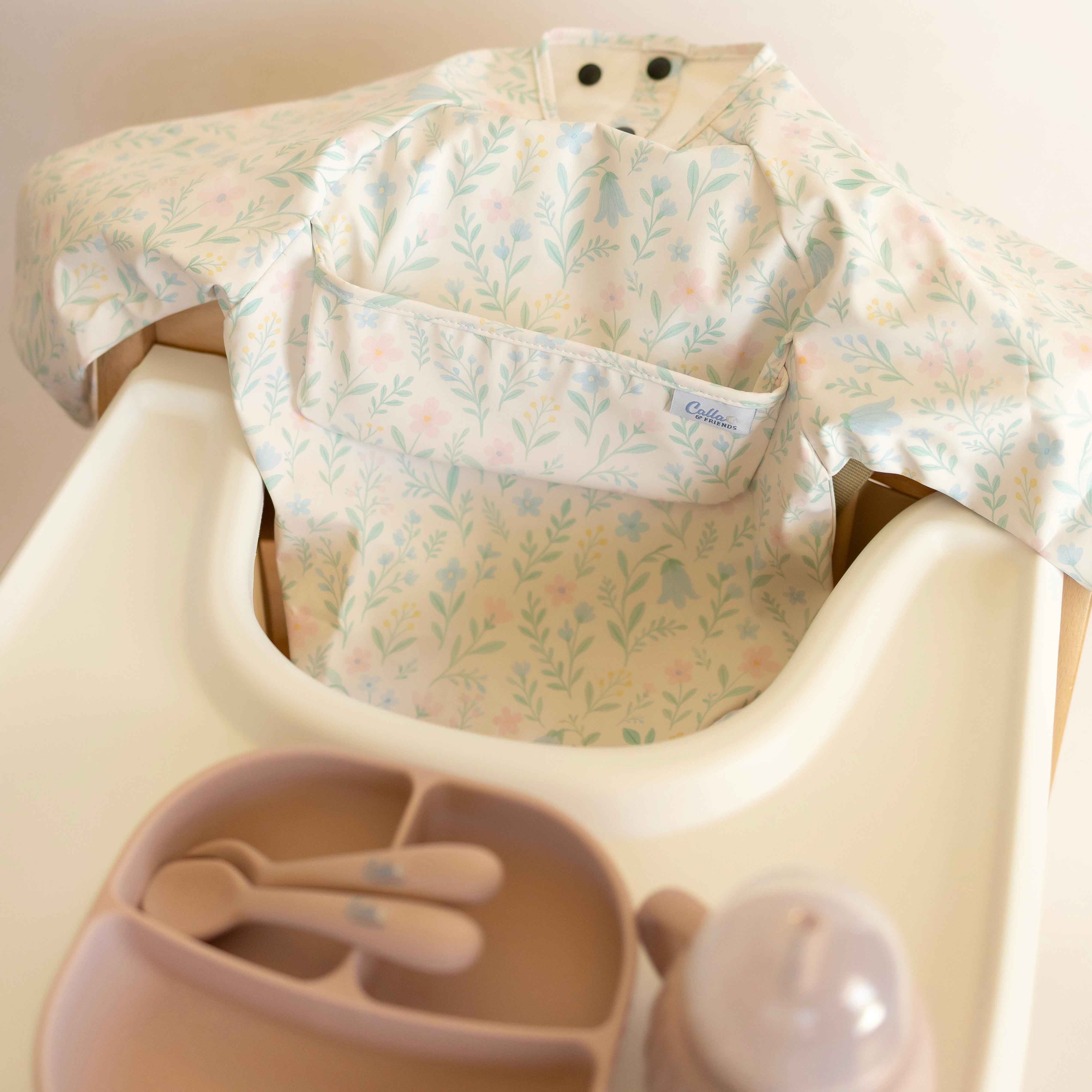 The Grayson Long Sleeve Bib - Wildflower Dreams
