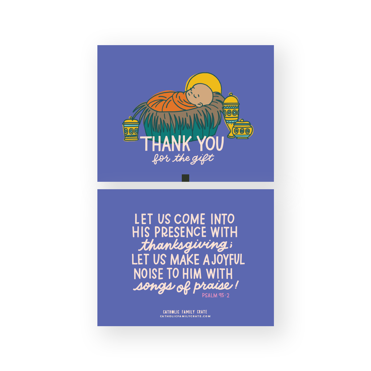 Baby Jesus Thank You Cards (set Of 8)