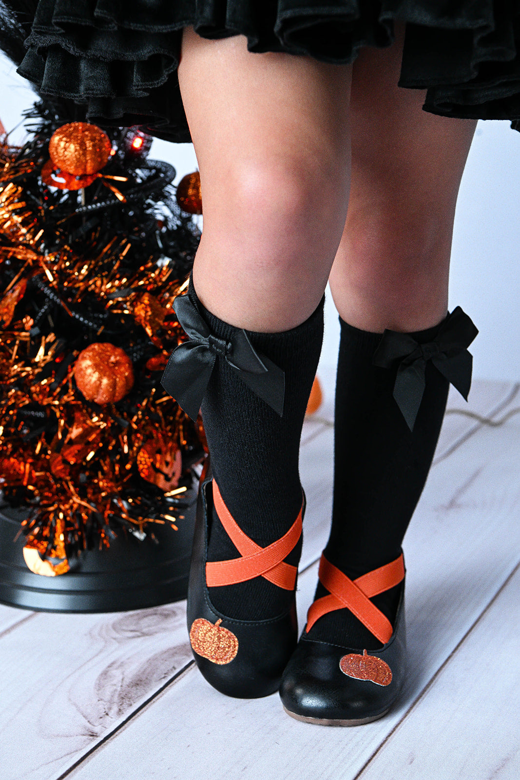 Zipper Ballet Glitter Pumpkin Patch