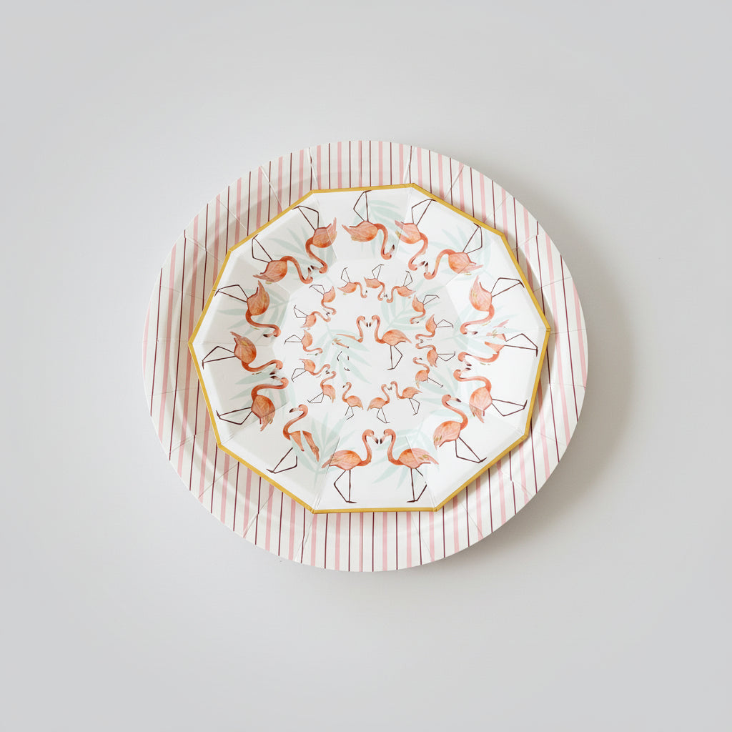 Flamingo Small Plates (set Of 8)