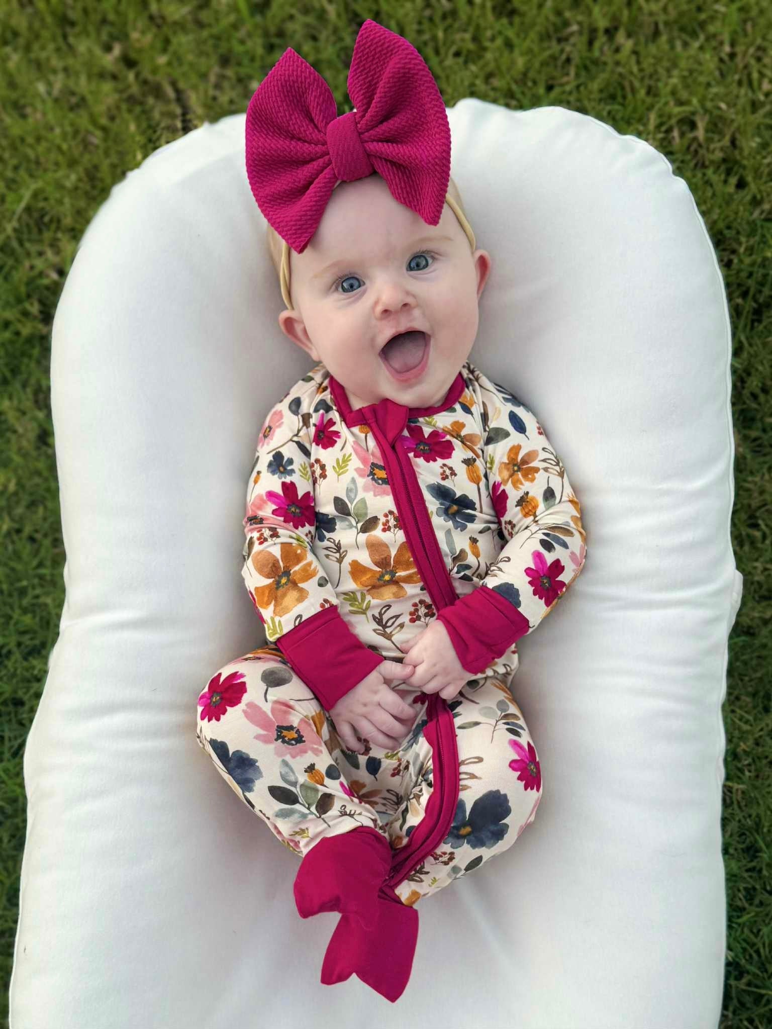 Autumn Blossoms Convertible Footie