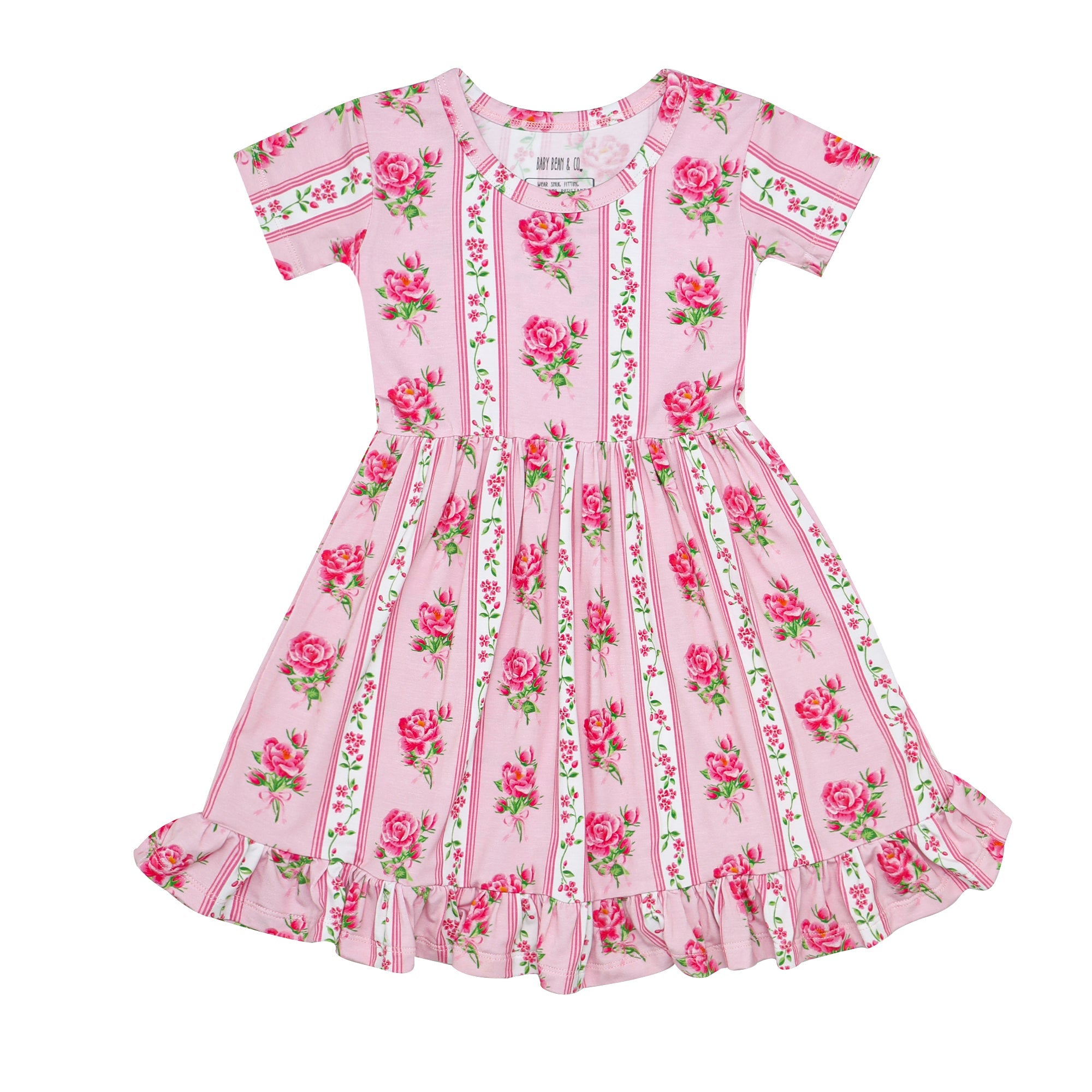 Fancy Fleur Ruffled Dress