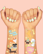 Dog Lover Tats - 44 Foil Temporary Tattoos
