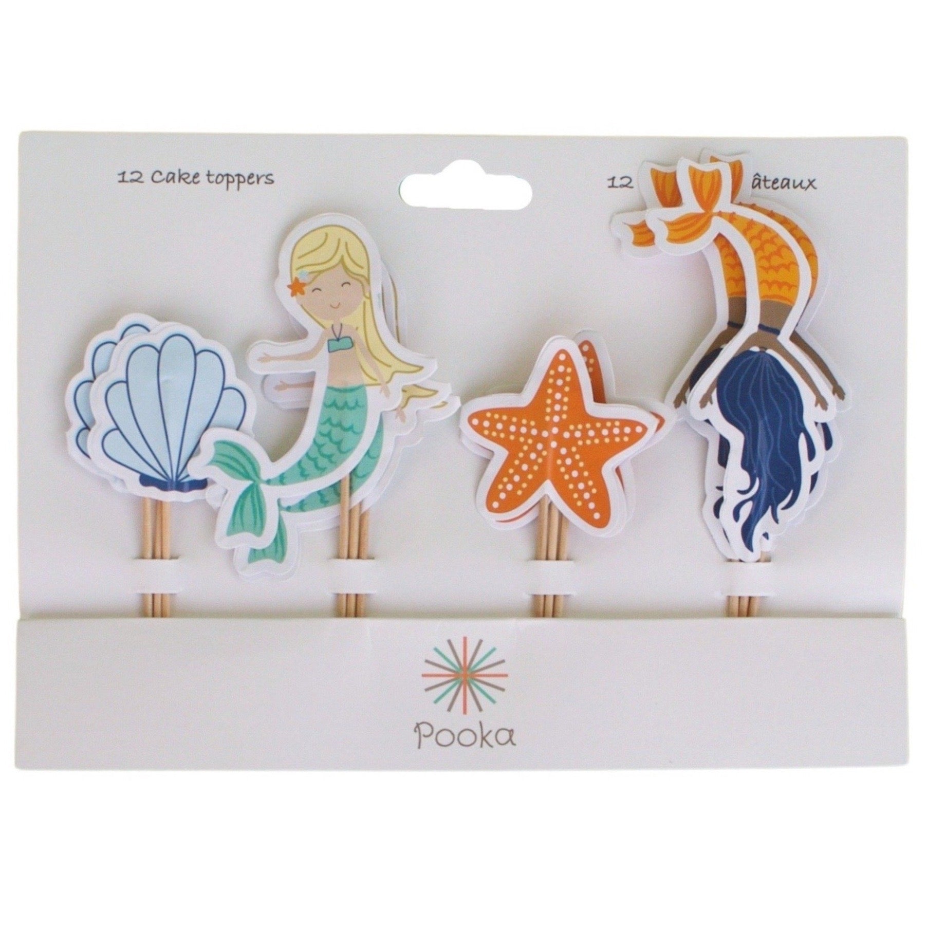 Merry Mermaids Toppers (set Of 12)