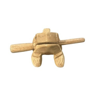 2" Wooden Musical Frog - Natural (percussion Instrument)