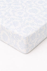 Blue Chinoiserie Crib Sheet