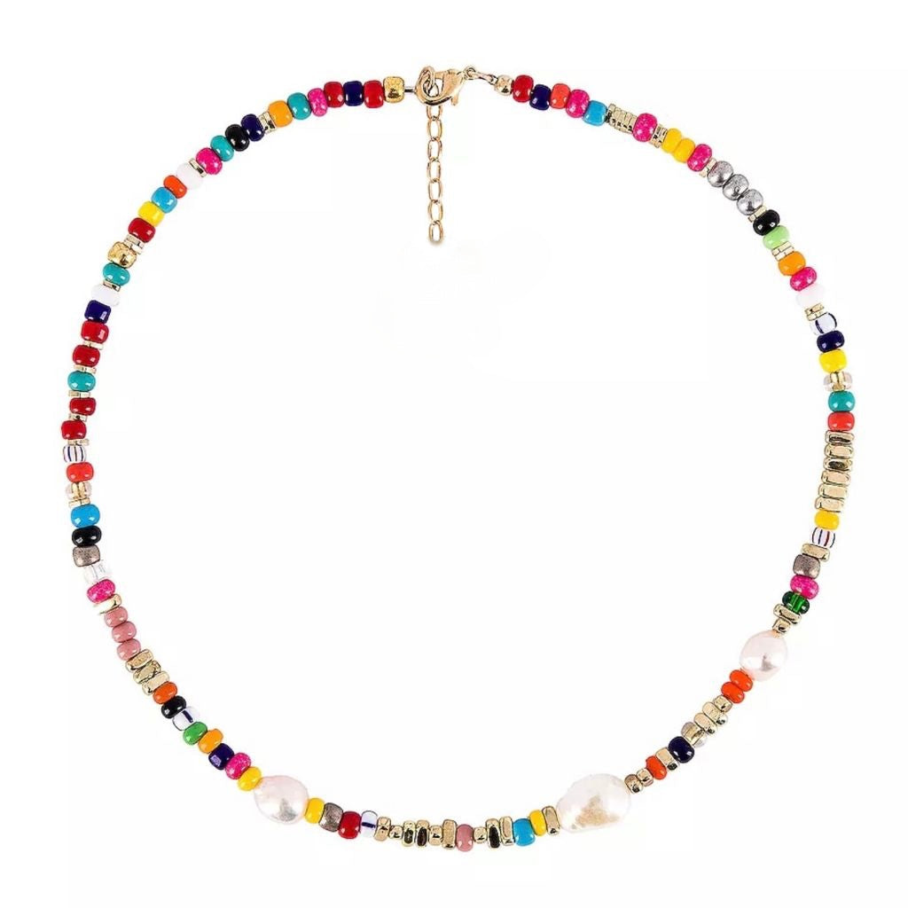 Ashley Pearl Beaded Choker