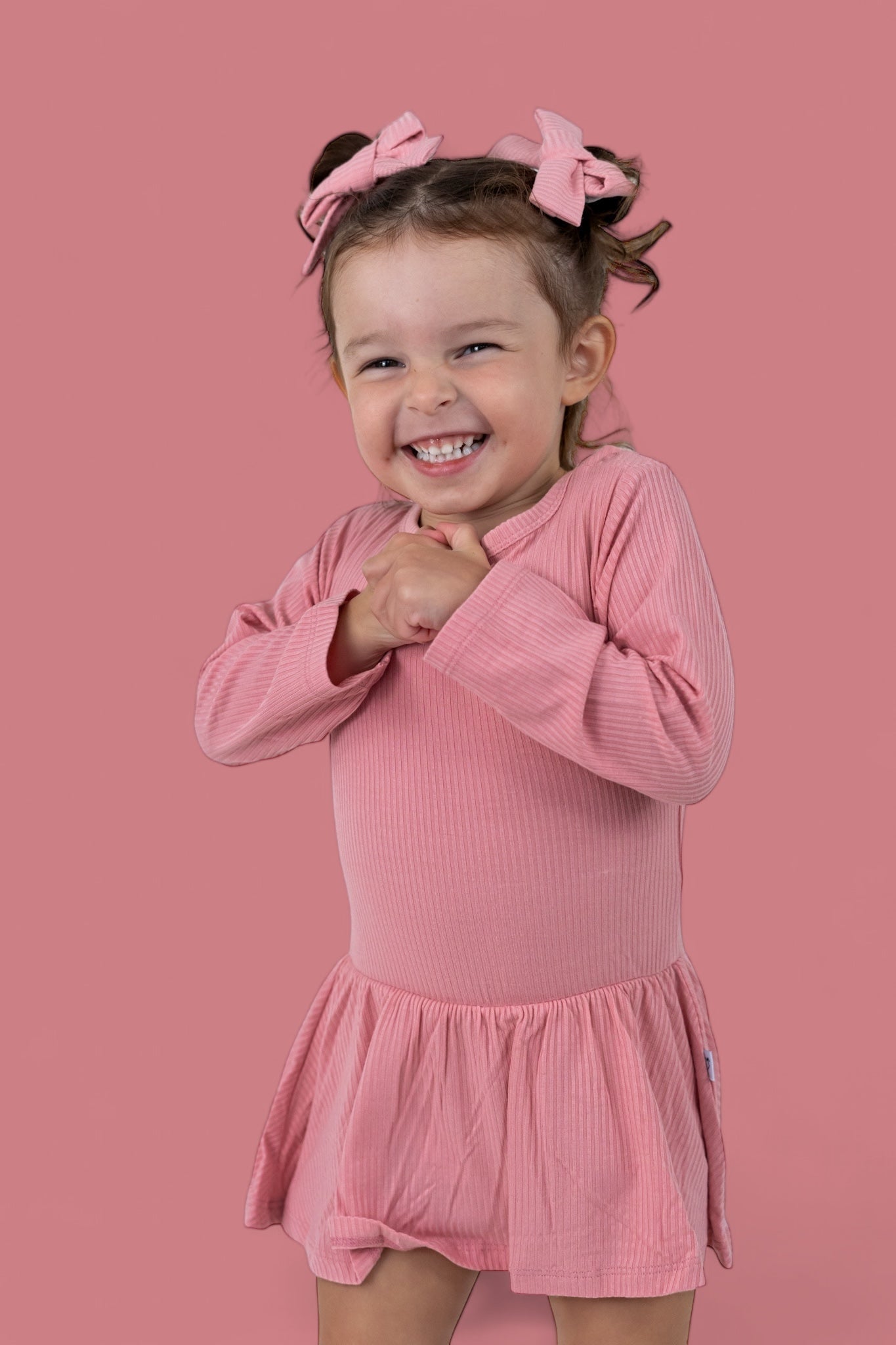 Mauve Rib Dream Bodysuit Dress