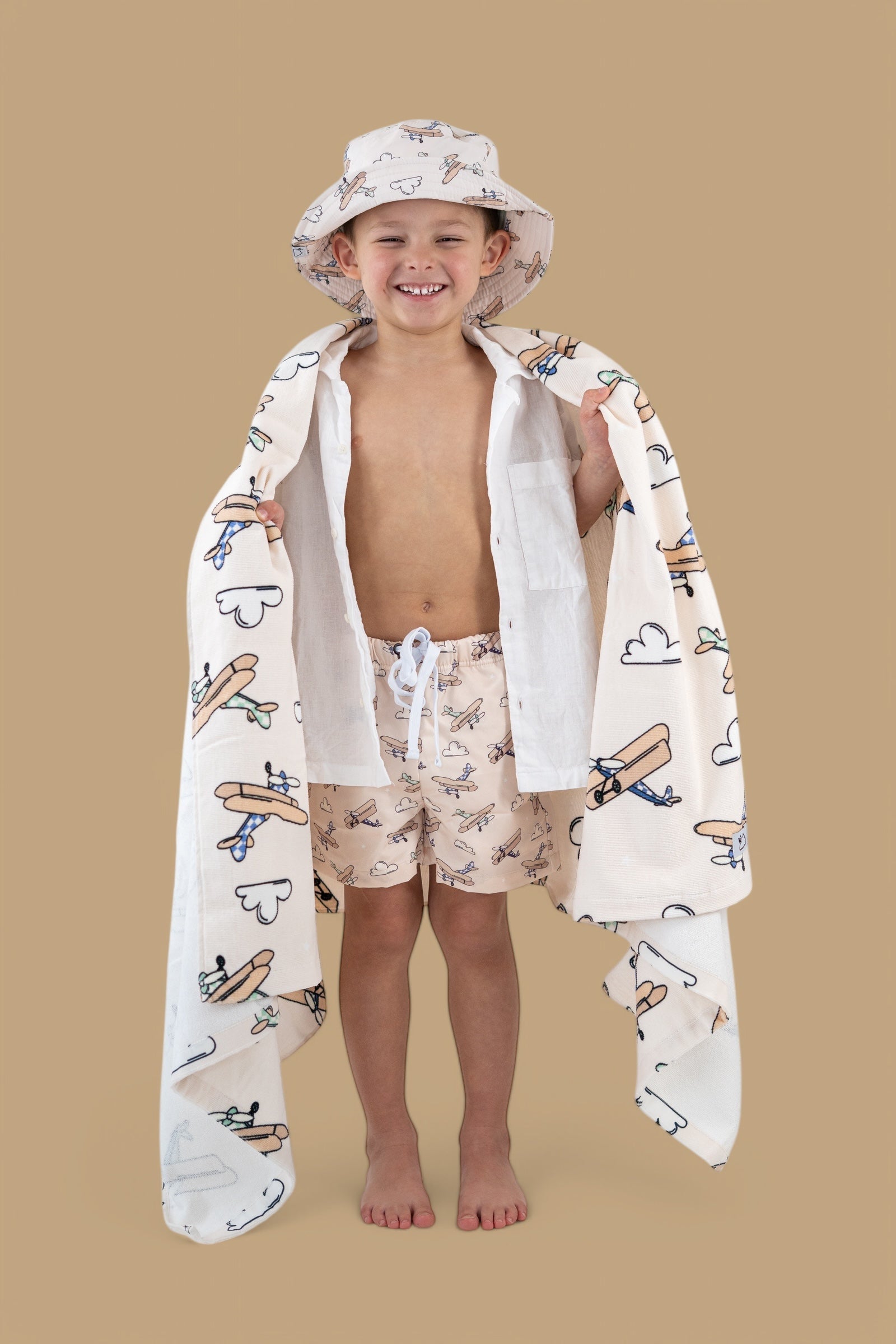 Plane Fun Boy's Dream Swim Trunks