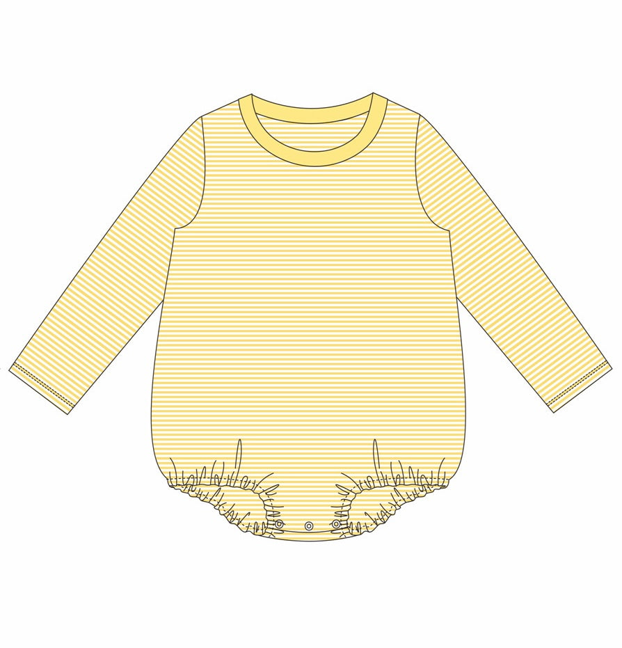 Knit Stripe Long Sleeve T-shirt Bubble