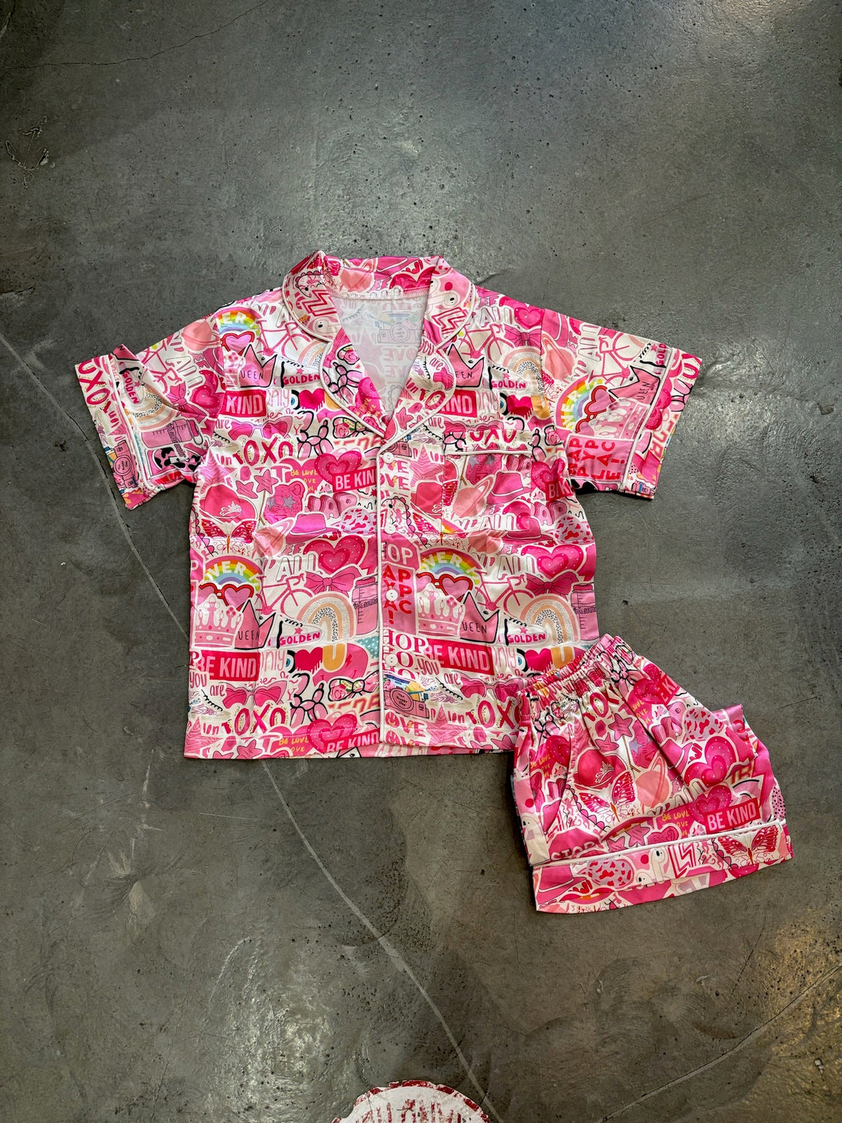 Tweenstyle By Stoopher - Pink Things Collage Loungewear
