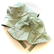 Bucket Hat In Emerald Roses