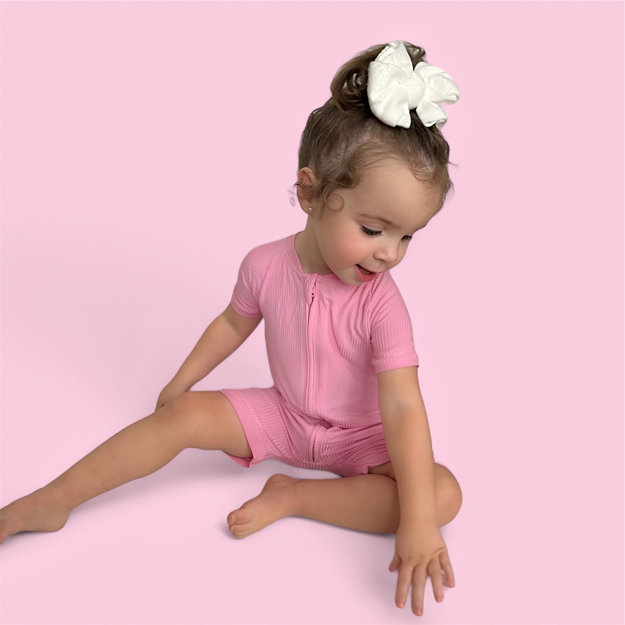 Bella Pink Rib Dream Shortie