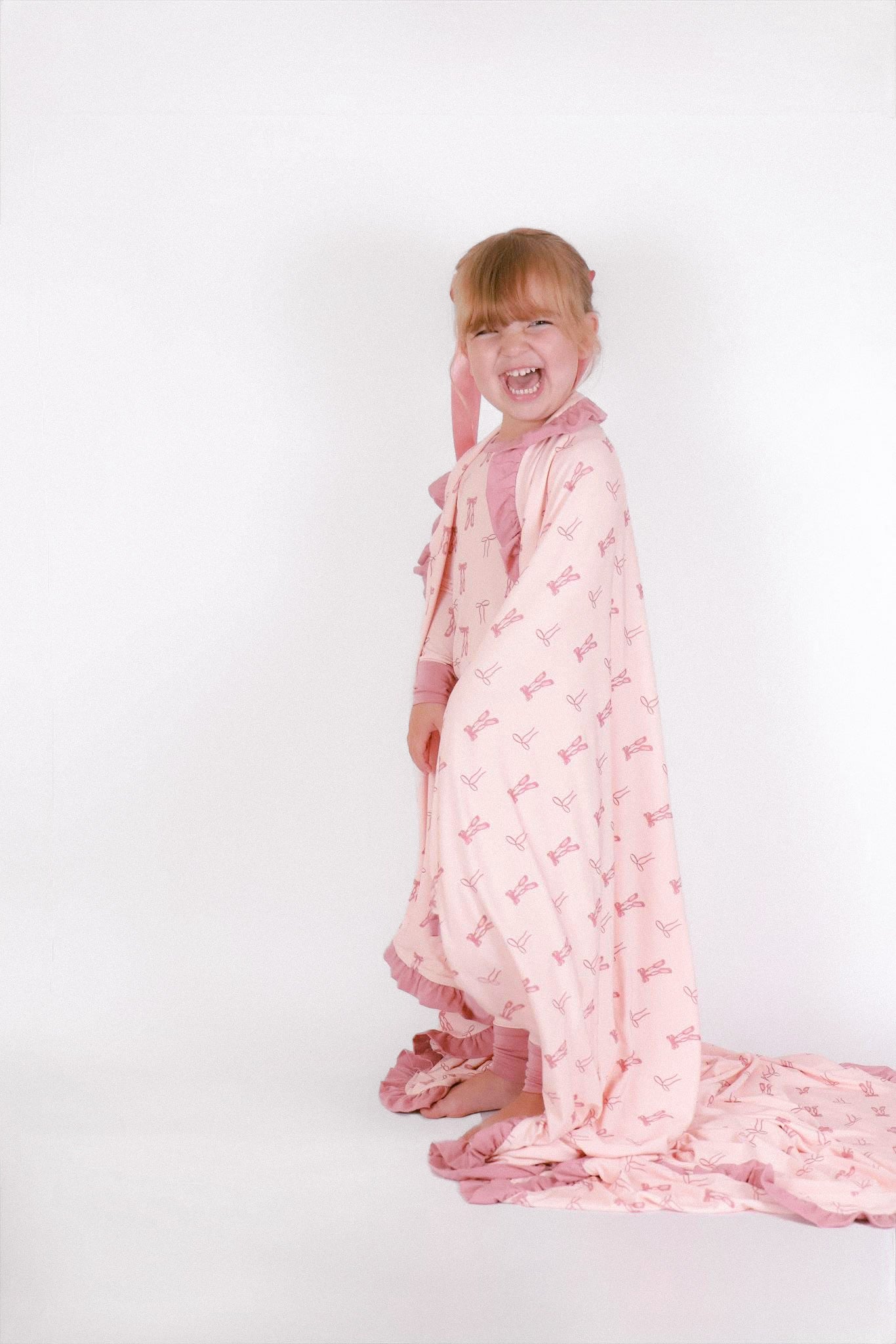 Ballet Blush Double Layer Bamboo Blanket