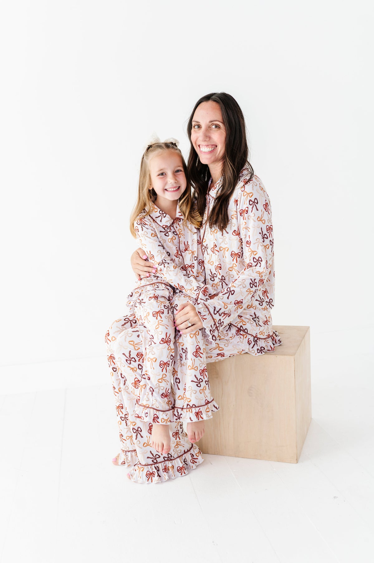 Autumn Ribbons Ruffle Adult Button Up Set (est Ship Time 2-3 Weeks)