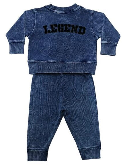 Baby Denim Sweat Set - Legend