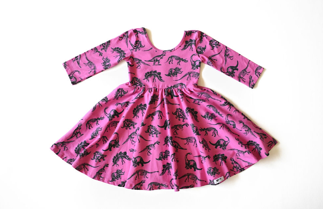 Twirly Dress In Dino