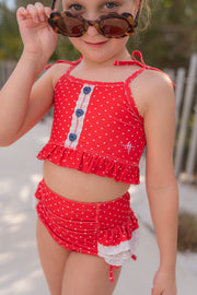 High Waisted Bikini - Liberty Dot