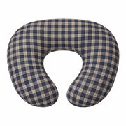 Blue Plaid Ruffle Nursing Pillow Cover