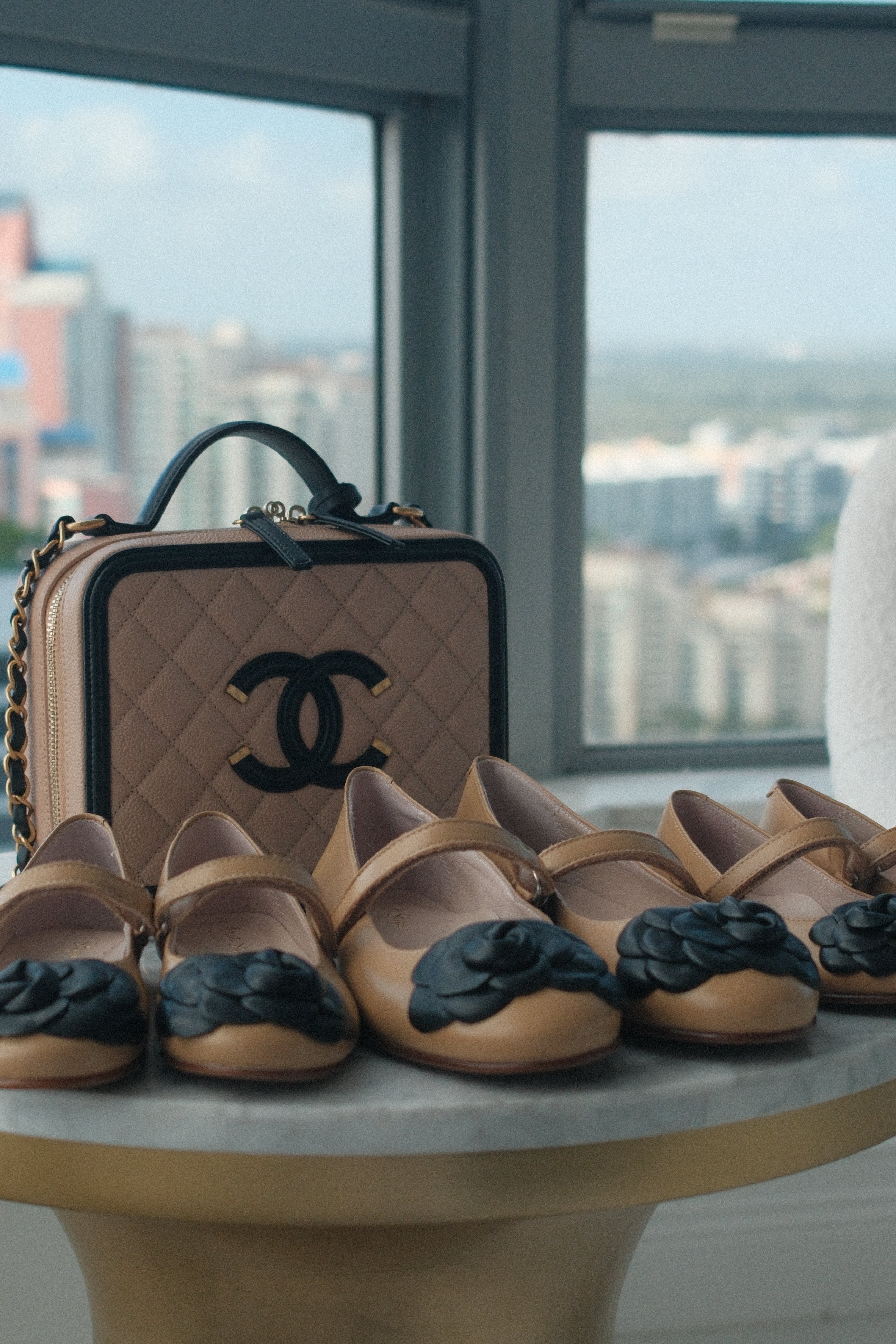 Camille- Women's Tan/black Leather Mary Jane Shoes