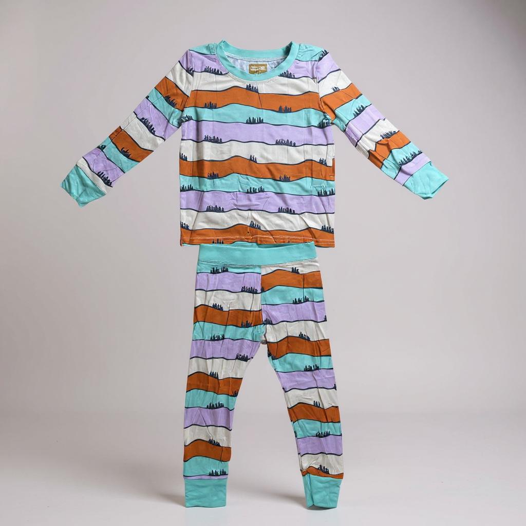 Hills Bamboo Pj Set - Premium Kids Pajamas | Eco-friendly Sleepwear