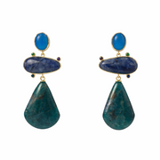 Blue Quartz Drop Earring