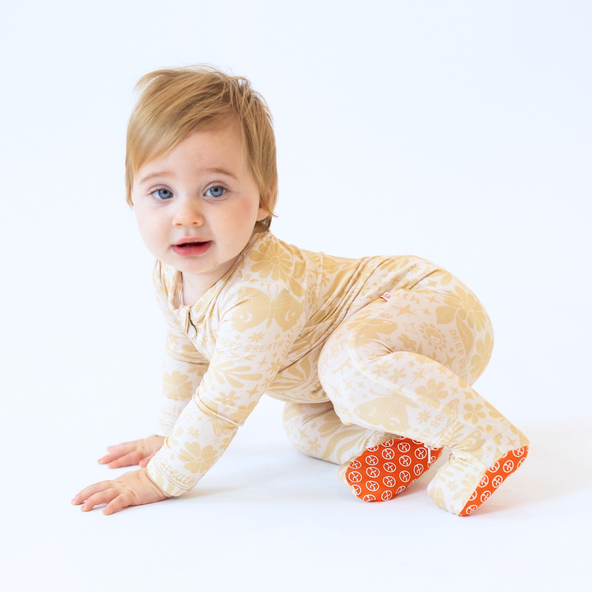 The Second-skin Footie | Om Baby (beige) | "deep Breath"