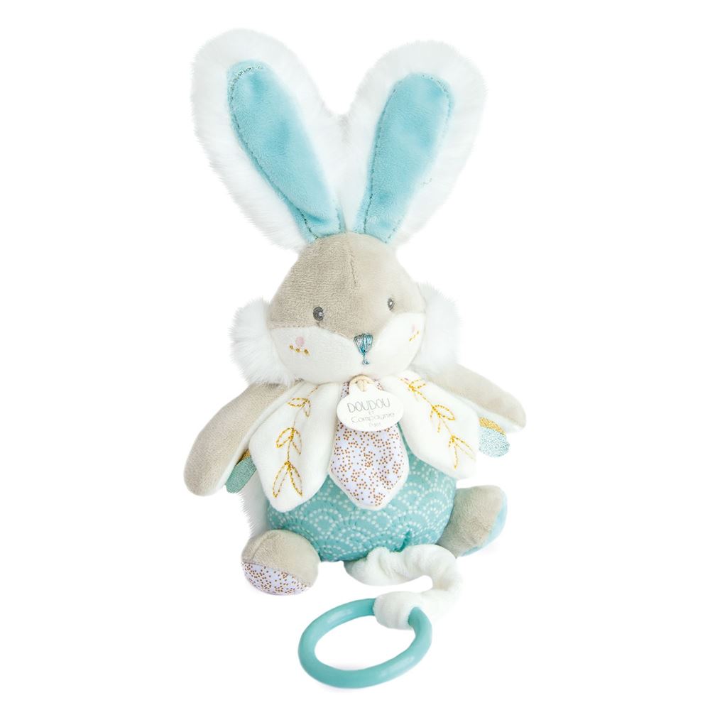 Sugar Bunny Sea Green Musical Pull Toy