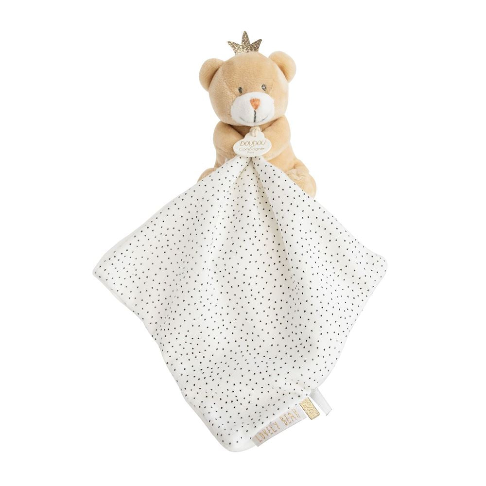 Little King Bear Plush With Doudou Baby Blanket