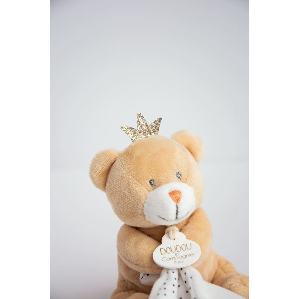 Little King Bear Plush With Doudou Baby Blanket