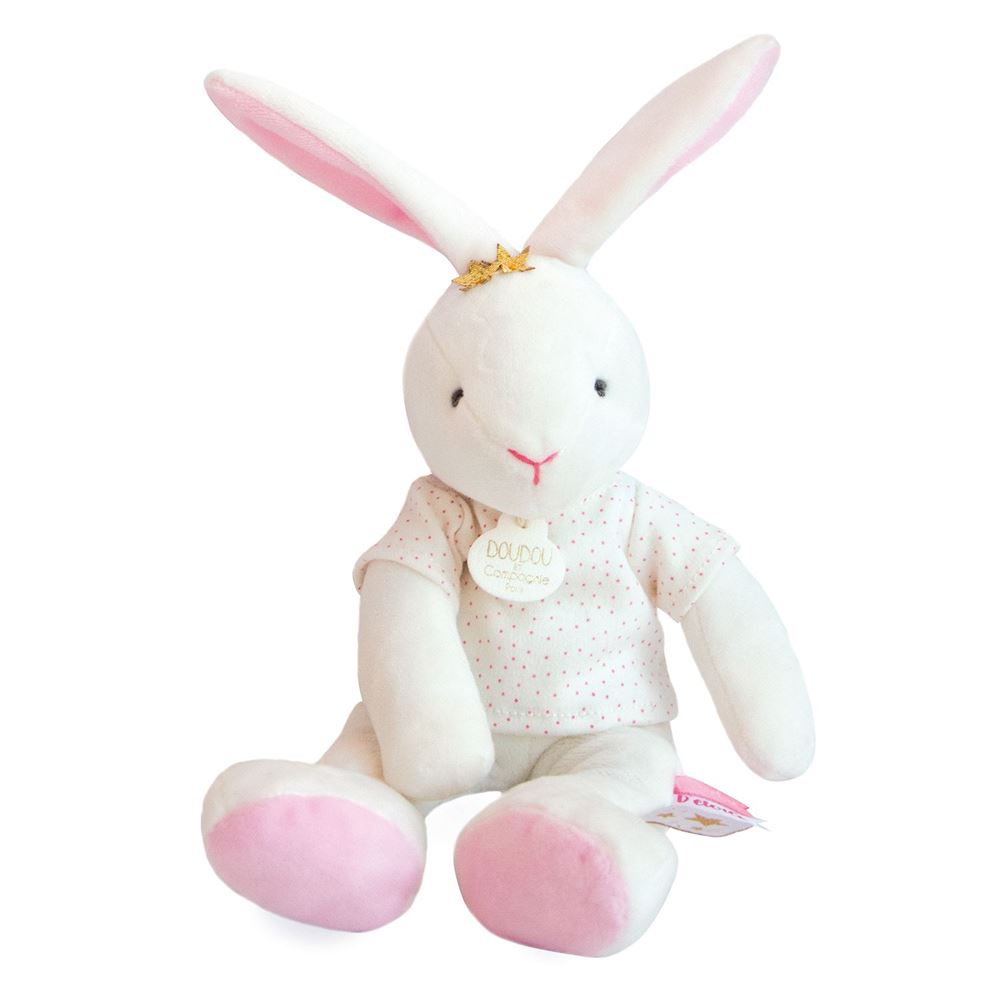 Star Pink Bunny Baby Plush Stuffed Animal