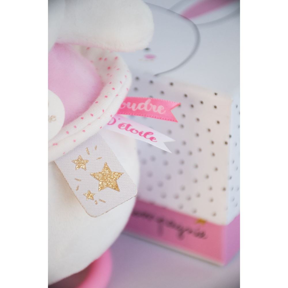 Star Pink Bunny Musical Pull Toy