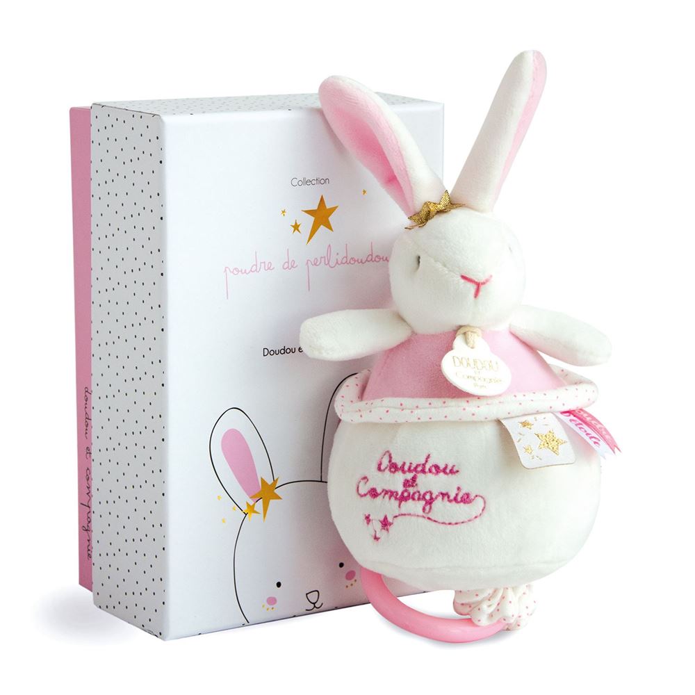 Star Pink Bunny Musical Pull Toy