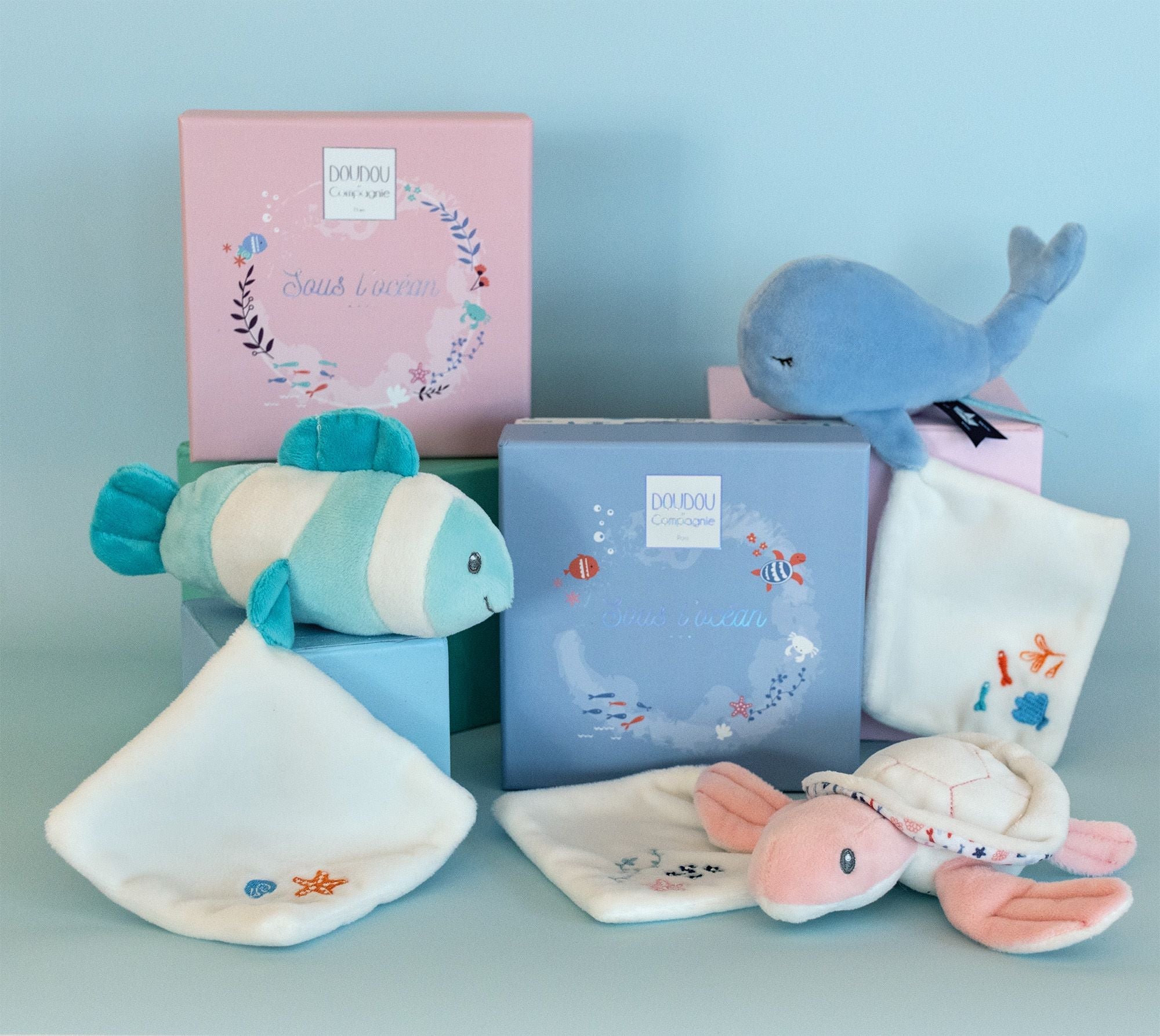 Under The Sea: Whale Plush With Doudou Blanket