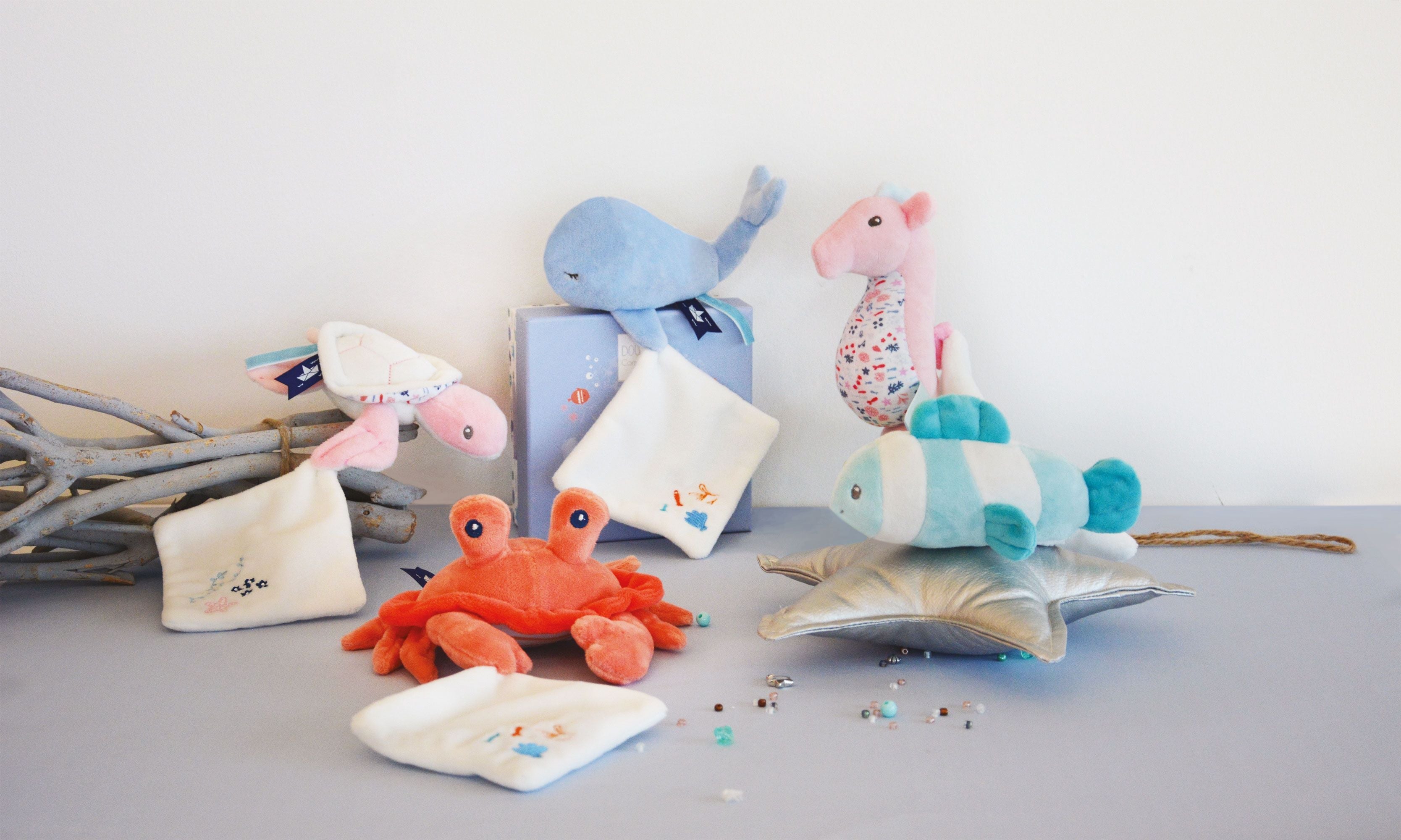 Under The Sea: Whale Plush With Doudou Blanket