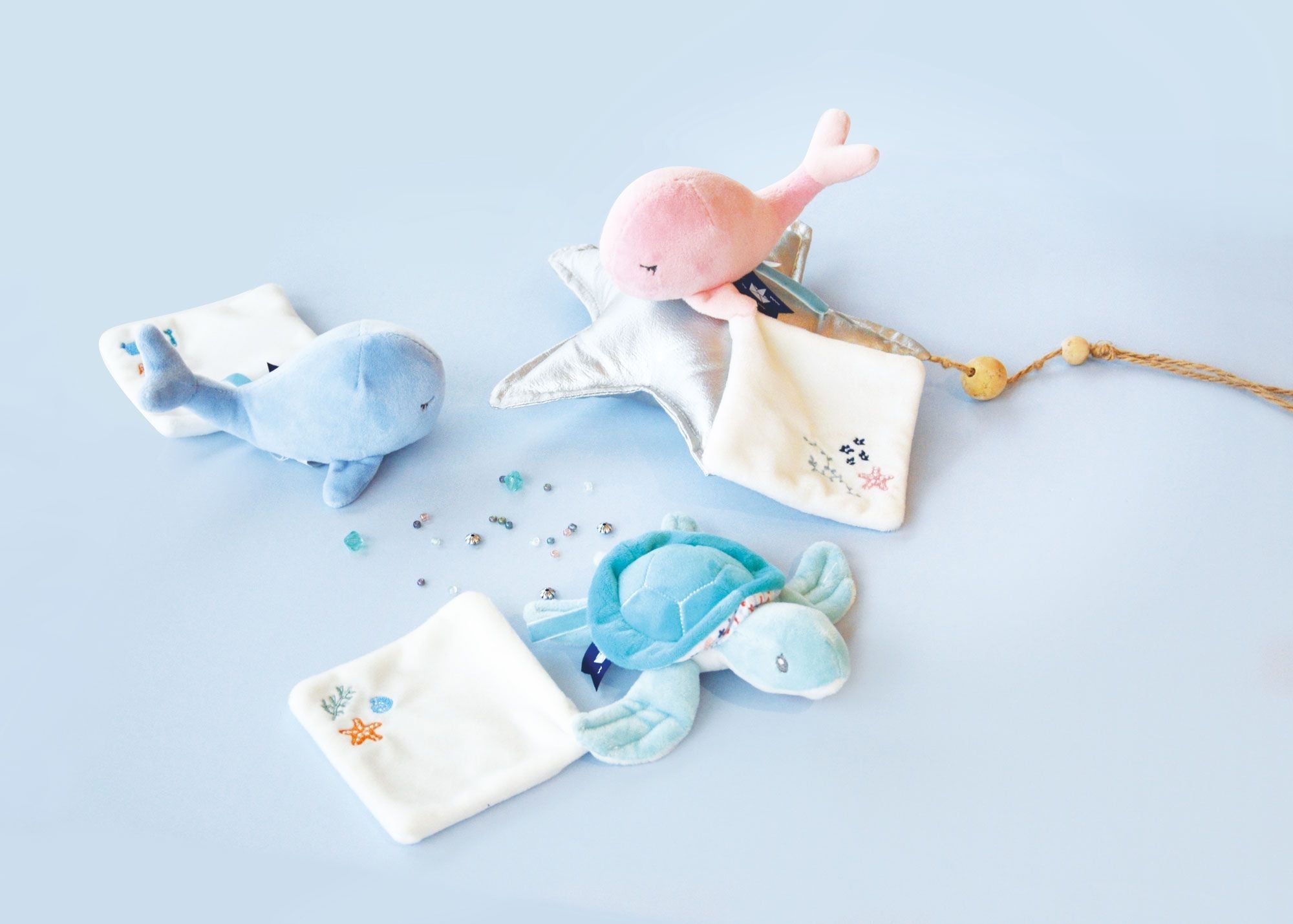 Under The Sea: Whale Plush With Doudou Blanket