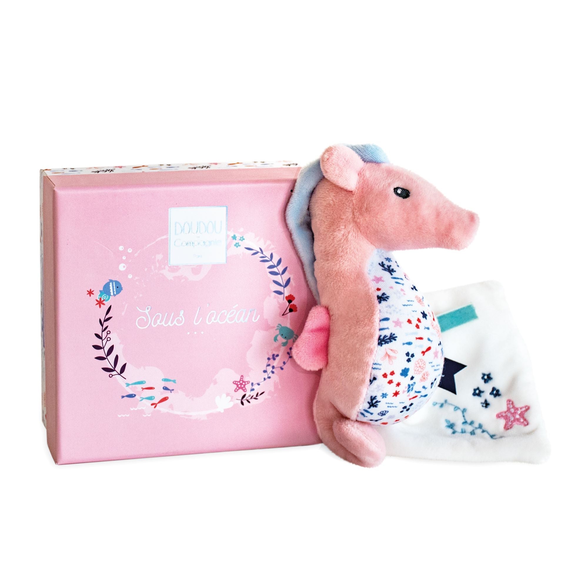 Under The Sea: Seahorse Plush With Doudou Blanket