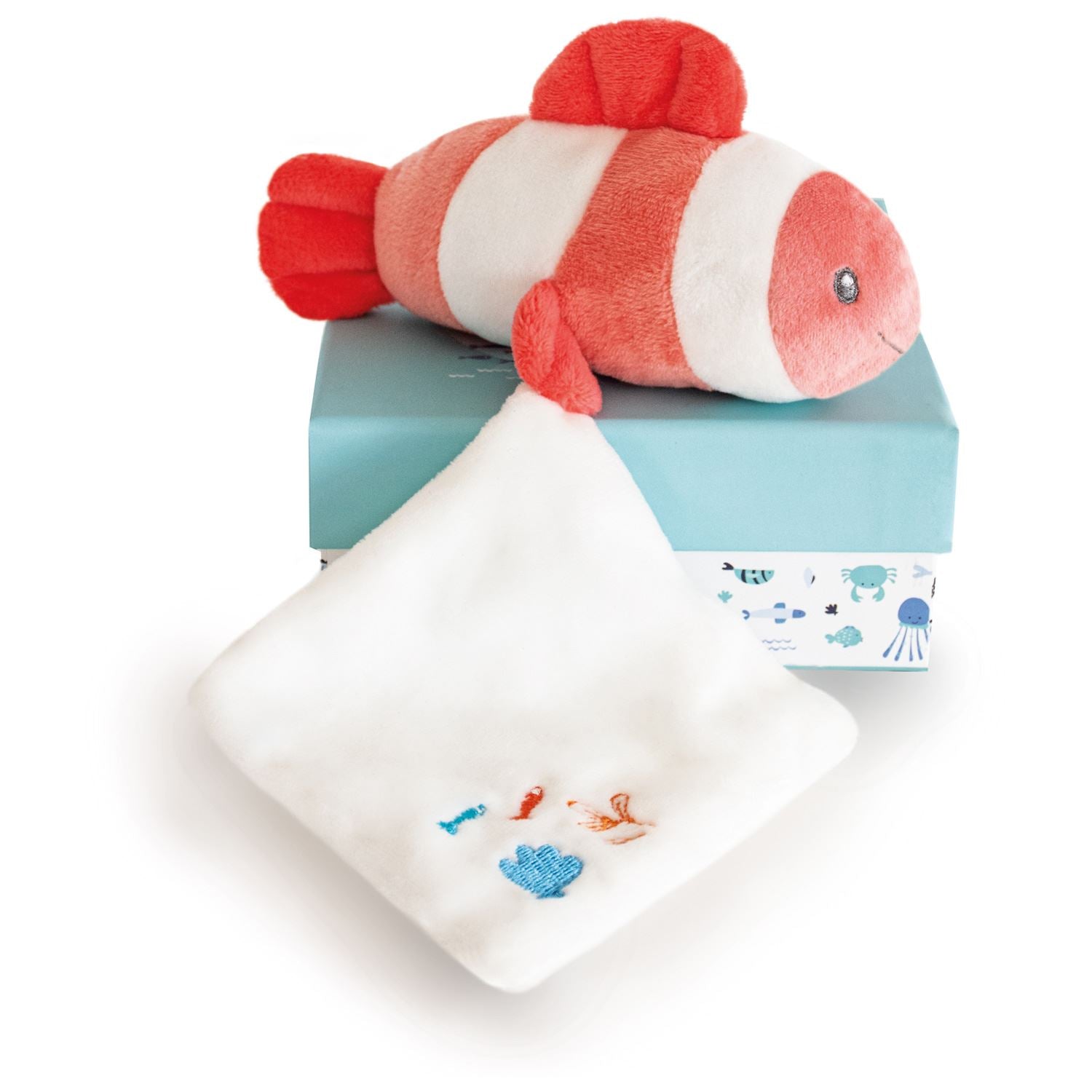 Under The Sea: Coral Clownfish Plush With Doudou Blanket