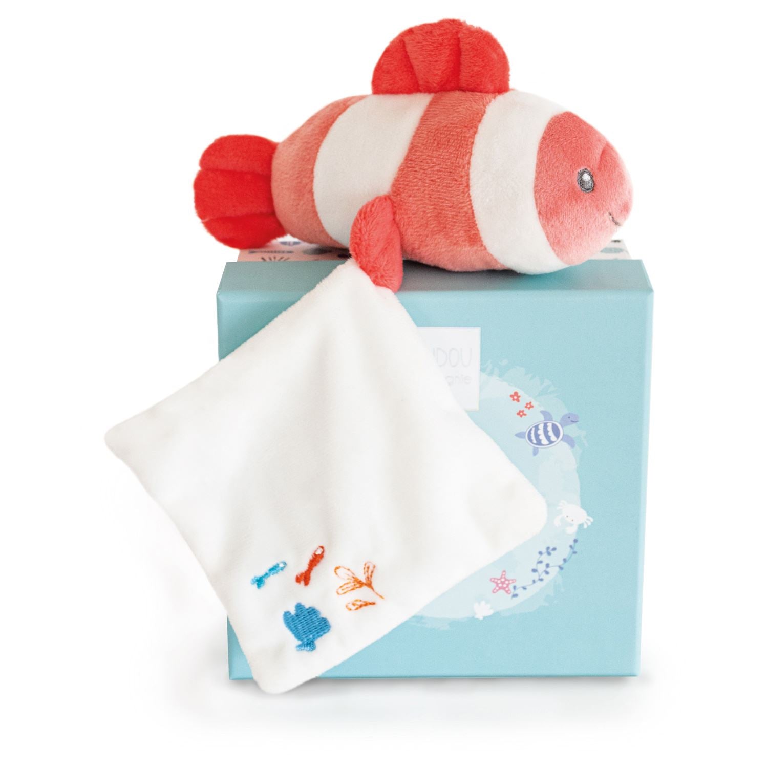 Under The Sea: Coral Clownfish Plush With Doudou Blanket