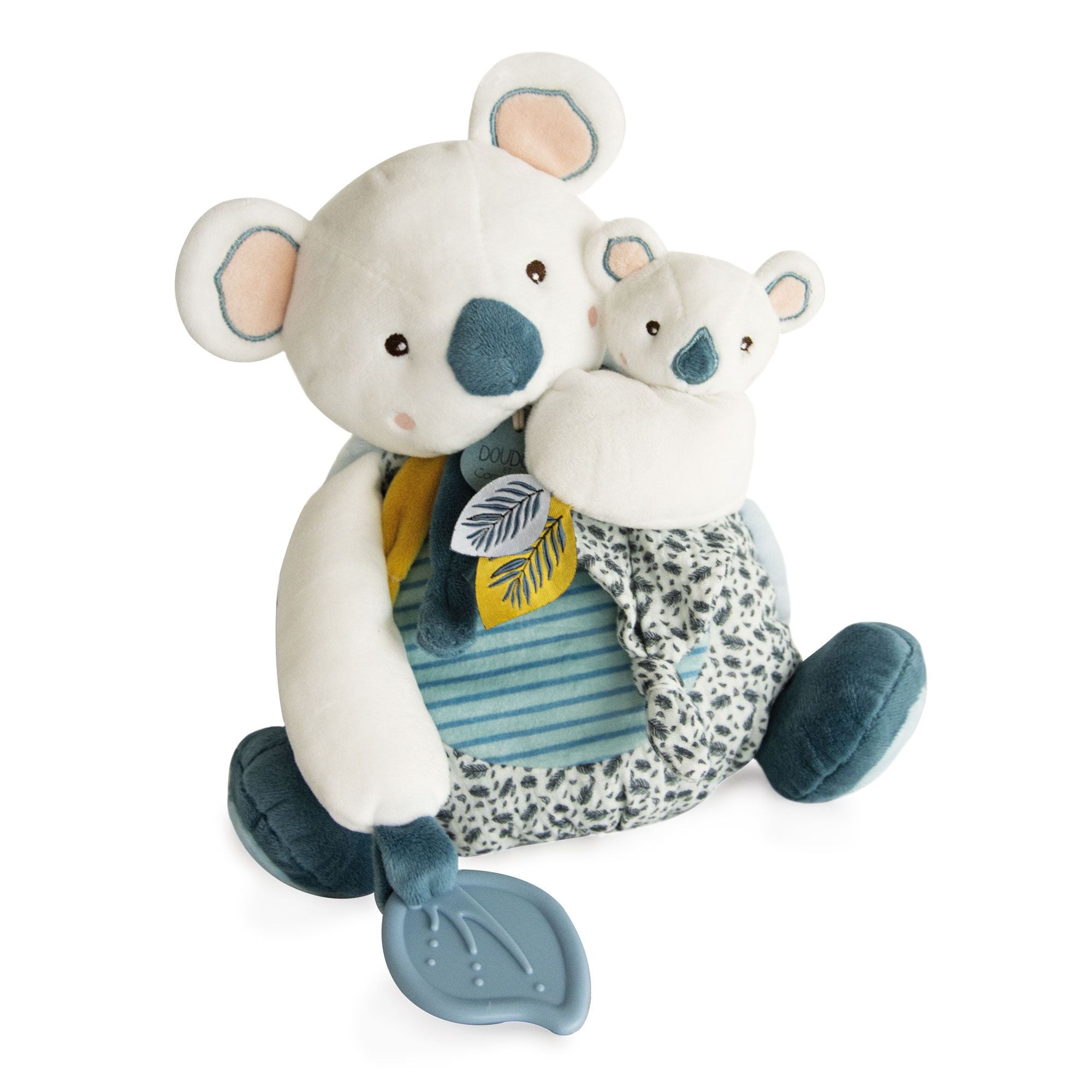 Yoka The Koala Plush Mama With Baby And Teething Ring