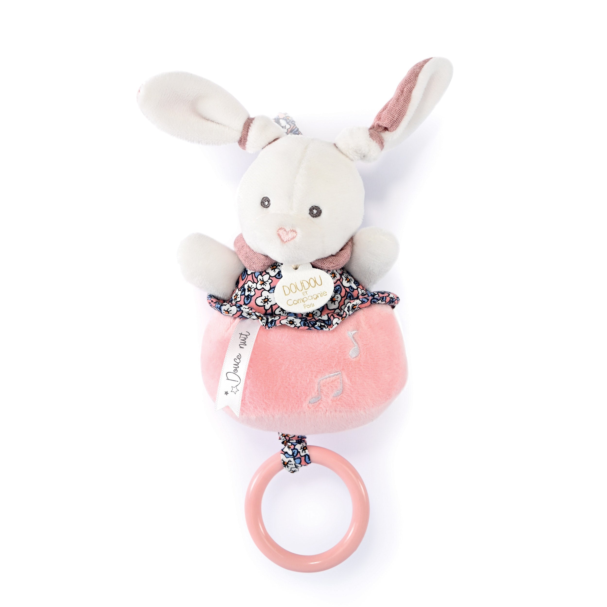 Boh'aime Pink Bunny Musical Pull Toy