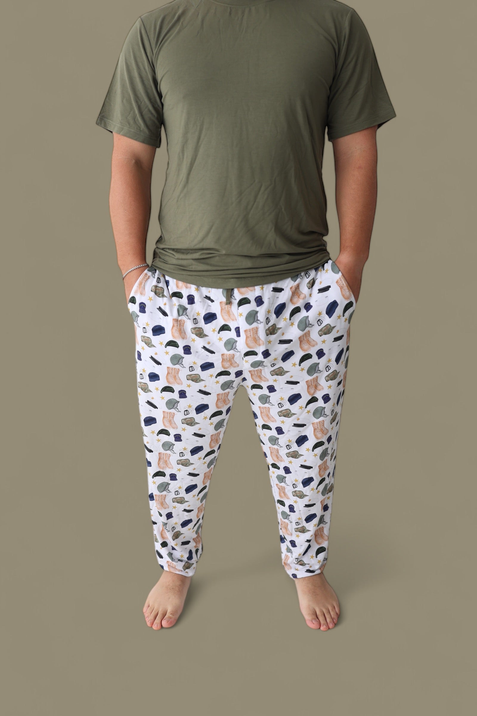Thank You For Your Service Short Sleeve Men's Dream Jogger Set