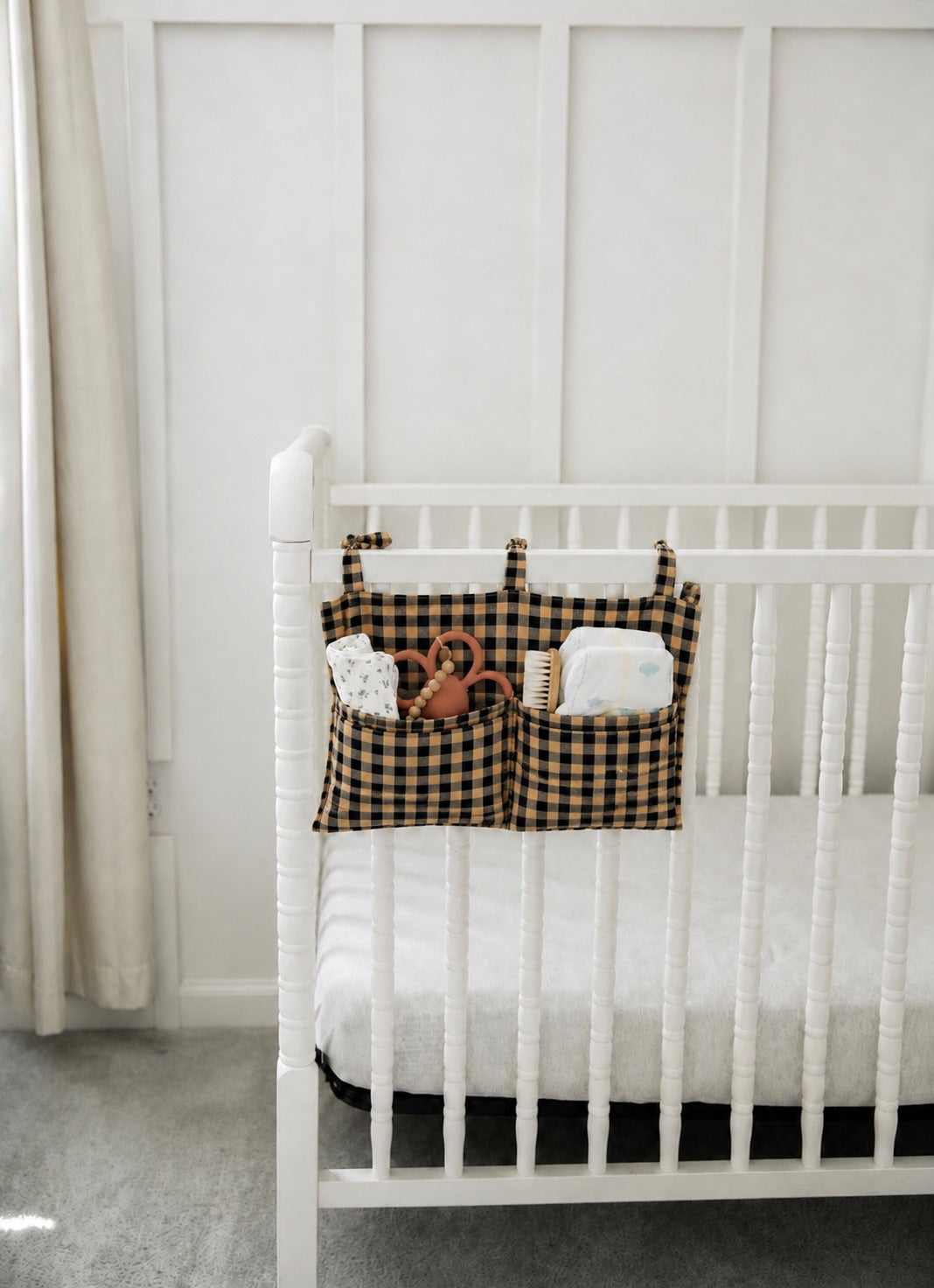 Baby Crib Diaper Caddy Storage Organizer Nursery Room