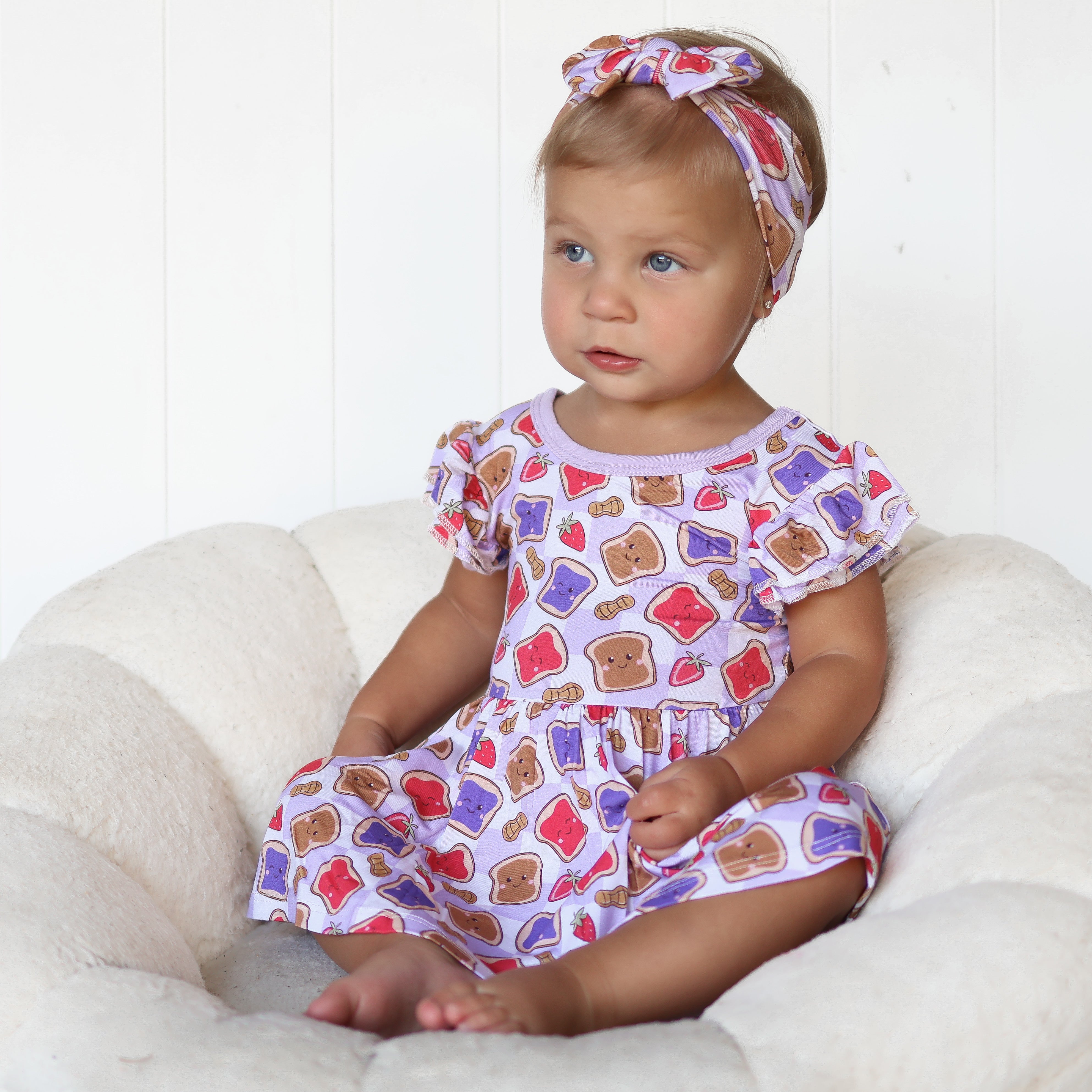 Exclusive Peanut Butter Jelly Time Dream Cap Sleeve Bodysuit Dress